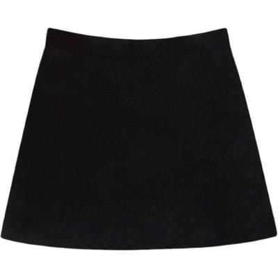 Grijze Pak Korte Rok voor Dames In Zomer Nieuwe High-waisted Slanke Strakke Heupbedekkende Rok voor Kleine A-lijn Rok 2XL black