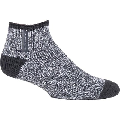 Heat Holders - Luxe fleece gevoerde bedsokken voor heren - Houtskool Twist (Aubin)