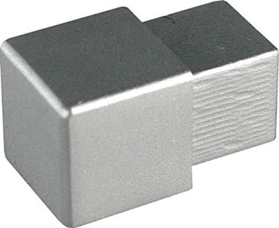 Tegelprofiel Hoek - Aluminium Profiel - Randafwerking Tegels - Mat Geanodiseerd - 12.5 mm Hoog - Zilverkleurig
