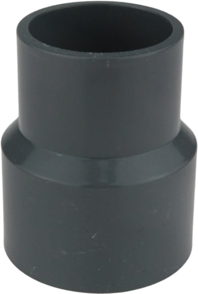 Verloopstuk 40 naar 32 mm pvc grijs