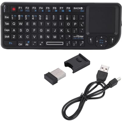 2.4GHz Draadloos TouchpadOplaadbaar Ultra Mini Dun USB Verlicht Toetsenbord voor PS34, voor XBOX 360