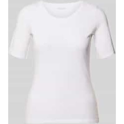 slim fit T-shirt van puur katoen