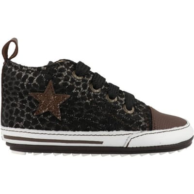 Baby | Eerste stapschoenen | Meisjes | Brown Black Dots | Leer | Shoesme | Maat 20