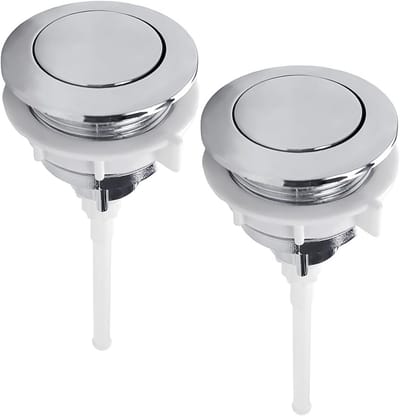 2x Dubbele Toilet Spoelknop Universeel Bovenste Knop 38 mm Voor Toiletreservoir