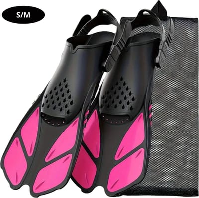 Bovista Zwemvliezen Voor Kinderen & Volwassenen - Flippers - Zwemflippers - Snorkelset - Roze - S/M
