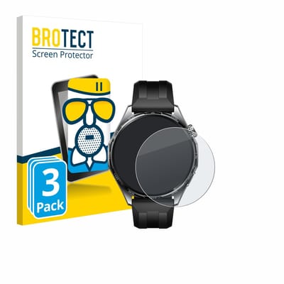 BROTECT - Screenprotector voor Huawei Watch GT 6 (46 mm) - Folie Beschermfolie Beschermglas matte 3 Stuks