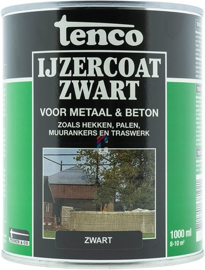 Tenco Ijzercoating Zwart - 1000 ml