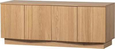 WOOOD Zuma tv-meubel - Push-To-Open - Eiken - Transparant - 52x133x45