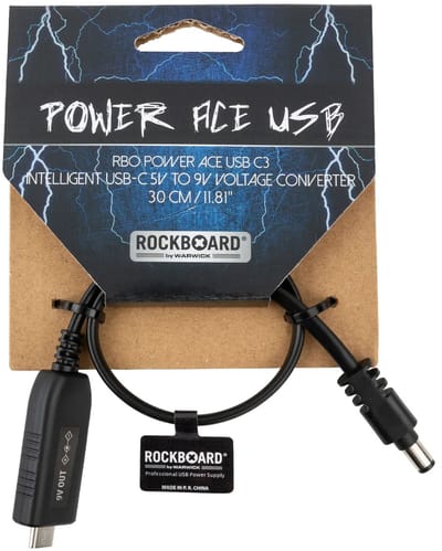 Rockboard Intelligent Voltage Converter 0,3 m USB-C - Accessoire voor effec-units