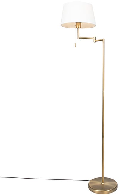 QAZQA ladas - Landelijke Vloerlamp | Staande Lamp - 1 lichts - H 1535 mm - Brons - Woonkamer | Slaapkamer