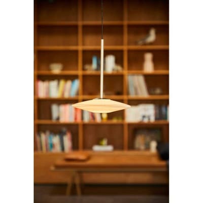 LOOM DESIGN LED hanglamp Solene, wit, glas, Ø 20 cm