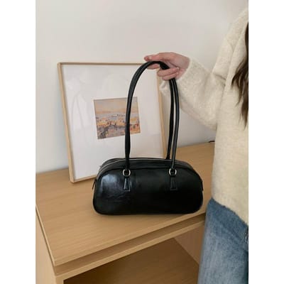 Nieuwe Casual Lente Balletstijl Tote Dames Tas Trendy en Veelzijdig Zilveren Eénschouder Onderarmtas gray