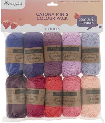 Scheepjes Catona en Chroma colour pack 10x25g - Haakgaren / Breigaren