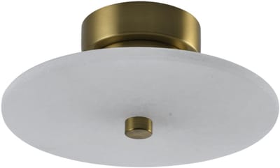 Kosilum - Lilasea - Wandlamp - Messing en wit - Metaal en marmer