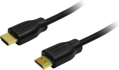LogiLink CH0005 HDMI-kabel HDMI Aansluitkabel HDMI-A-stekker, HDMI-A-stekker 0.50 m Zwart 4K UHD