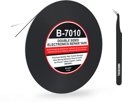 MMOBIEL 3mm Dubbelzijdig Plakband - 50 Meter lang - voor Reparaties incl. Gereedschapset voor Telefoon, Tablet en Laptops