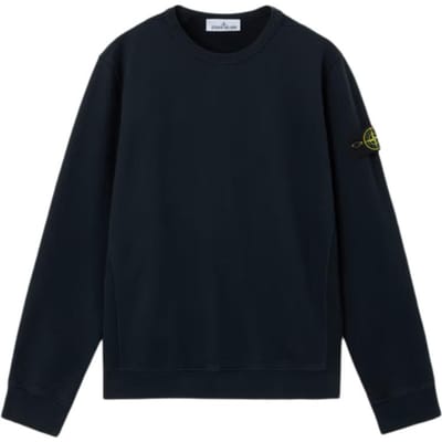 Sweatshirt à col rond et badge Stone Island Homme sweatshirt Bleu Marine K2S156100028S0A20V0020 XL black