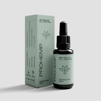 ProHemp CBD Olie 20% Full Spectrum 30 ml – CBD Druppels met Cannabidiol, CBG, CBN, CBC en Terpenen – Full Spectrum Hennepolie met Minder dan 0,05% THC – Hoogwaardig CBD Supplement met Biologische Hennepzaadolie en Pipet
