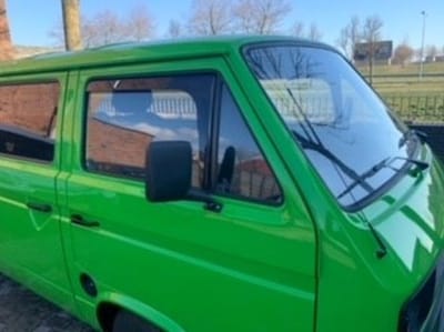 Zijwindschermen vw T3 volkswagen doka pickup transporter caravelle windschermen windgeleiders raamspoilers fenders visors donker getint pasvorm set a 2 stuks
