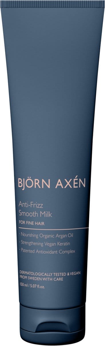 Björn Axén Anti‑Frizz Smooth Milk 150 ml – Leave‑In Smoothing Milk Met Arganolie & Vegan Keratine – Temt Pluis & Kroes - Hydrateert & Verzacht - Voor Zijdezacht, Glanzend & Glad Haar – Vegan & Dermatologisch Getest