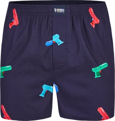Happy Shorts Wijde Boxershort Waterpistool - Losse boxershort - Maat XL