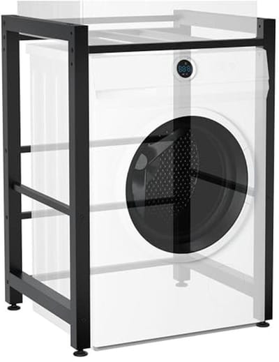 Universele Wasmachine Verhoger en Sokkel - Geschikt voor 2 Apparaten - Zwart