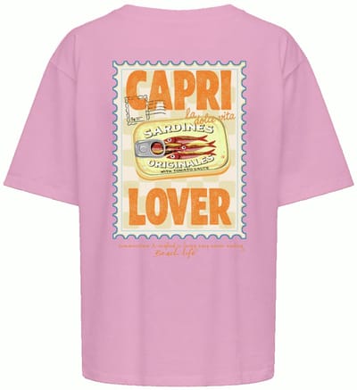 Only T-shirt Onlbira S/s Loose Tee Jrs 15393599 Begonia Pink/capri Dames Maat - XS