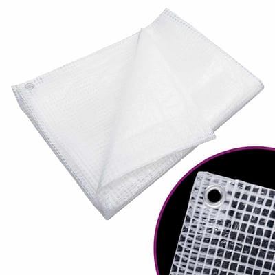 vidaXL - Dekzeil - leno - 140 - g/m² - 4x4 - m - wit