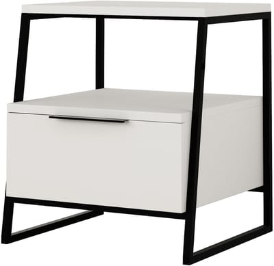 Hocus Picus Nachtkastje met 1 Lade - Wit - 45x40x50 cm