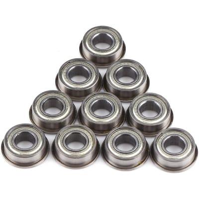 10pcs F686ZZ Mini Roulements à Billes Métal Acier Double Blindé à Bride 6*13*5mm blanc
