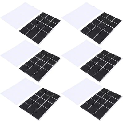 10 Sets Verduisteringsgordijn Zelfklevende Strip Multifunctionele Klittenband voor Thuis School black