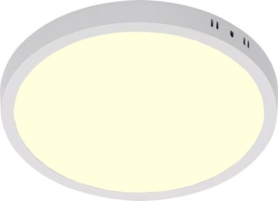 LED Paneel - Ø30 Warm Wit 3000K - 24W Opbouw Rond - Mat Wit - Flikkervrij