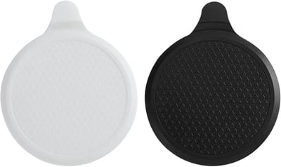 Set van 2 Universele Siliconen Afvoerpluggen - Overloopstopper voor Bad en Douche, Flexibele Dichting voor Wasbakken en Gootstenen, Antislip Ontwerp in Zwart en Wit