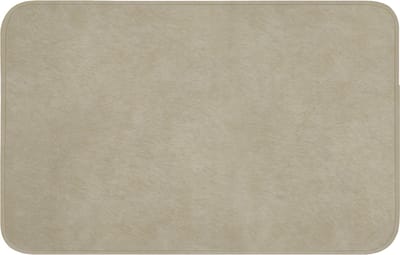 WC mat 80x50 cm - Antislip - Taupekleur - Gewolkt textuur - Natuurlijk - Toiletmat - Vloermat - Douchemat - Toilet tapijt - Toiletmatten