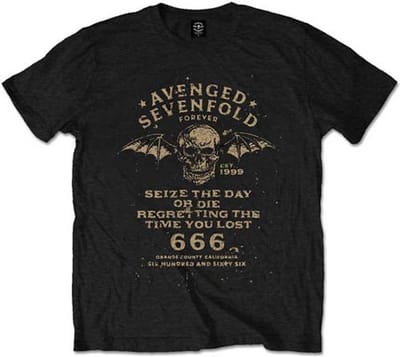 Avenged Sevenfold - Seize The Day Heren T-shirt - S - Zwart