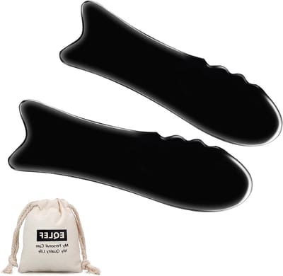Horn Scraping Massager voor Gua Sha Gezichts- en Lichaamsmassage - 2 Delige Set voor Ontspanning en Verjonging