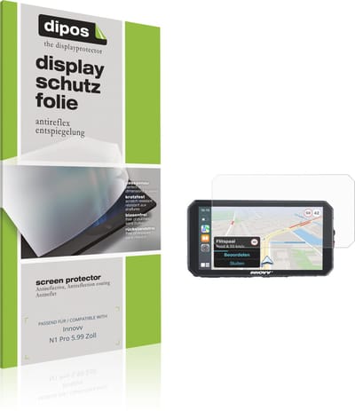 dipos – 2x Matte Beschermfolie geschikt voor Innovv N1 Pro 5.99 Zoll | Krasbestendige & antireflecterende Screenprotector Ultra-Thin