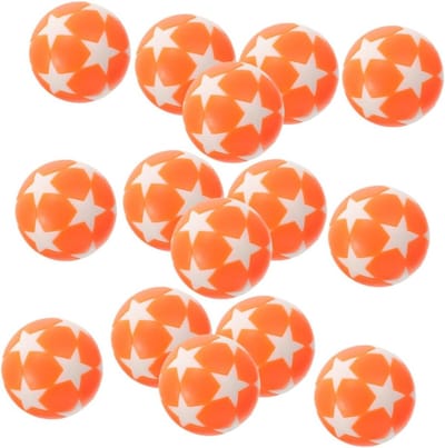 Tafelvoetbal Balletjes - Speelballen Mini Voetbal - Spel Verhogend - Felle Kleuren - 3.2 cm - Oranje
