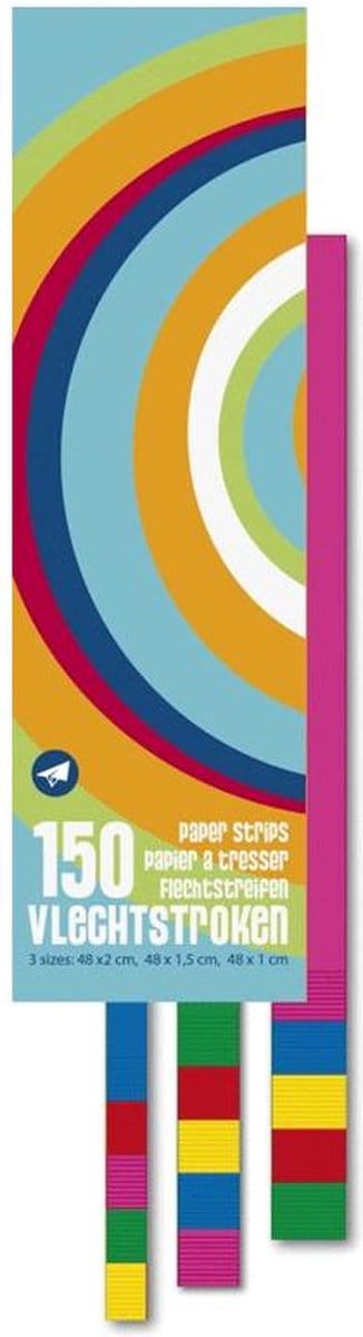 Haza Vlechtstroken - 300x st - 48,5 cm - papier - hobby knutselen - materialen - vlechtpapier