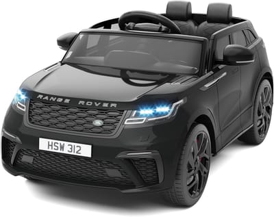 Elektrische Kinderauto 12V met Afstandsbediening en Schommelfunctie - Voor Kinderen 3 tot 8 Jaar - Met Bluetooth, MP3, LED Verlichting & Draaghendel - Zwart