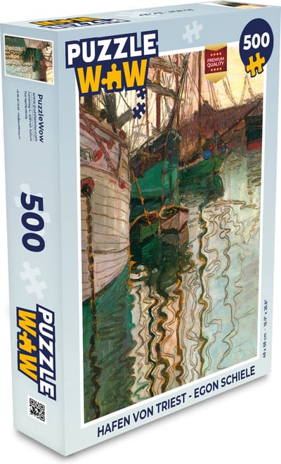 Puzzel Hafen von Triest - Egon Schiele - Legpuzzel - Puzzel 500 stukjes