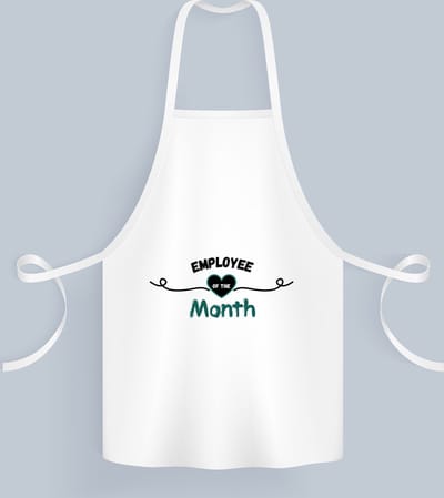 Akyol - employee of the month Keukenschort - Collega - werknemers - werknemer van de maand - collega's - verjaardag - geschenk - kado - bedankje - 82 bij 71 cm