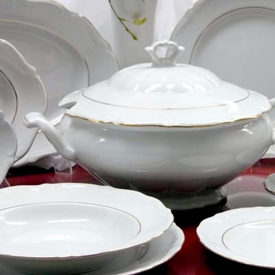 Chodzież Maria Teresa Servies 45 Delen Goud 12 Personen