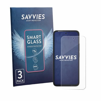 3 Stuks Savvies Screenprotector - geschikt voor TCL K70 4G - beschermfolie glas transparant