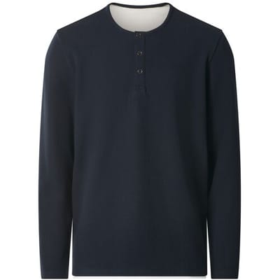ESMARA MEN Heren longsleeve (Marineblauw, XL)