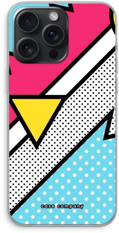 Case Company® - Hoesje geschikt voor iPhone 15 Pro Max hoesje - Pop Art #3 - Soft Cover Telefoonhoesje - Bescherming aan alle Kanten en Schermrand