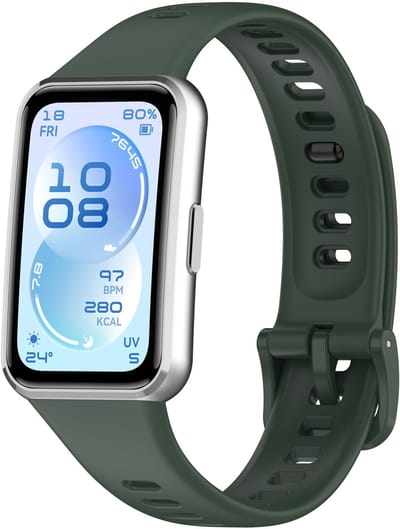 Stravo Siliconen Bandje met Gesp – Geschikt voor Huawei Band 11 / Band 11 Pro – Zacht & Comfortabel – Groen