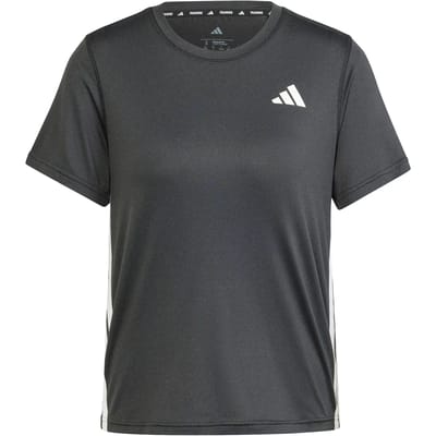 Adidas Train Essentials 3 Stripes Workout T-shirt Met Korte Mouwen Zwart XS Vrouw