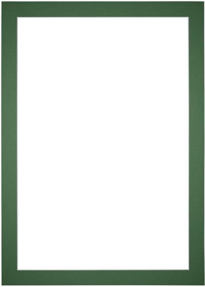 Passe-Partout Fotomaat 13x18 cm - Lijstmaat 21x30 cm - Groen Bos - Museumkarton - Fotolijst niet inbegrepen