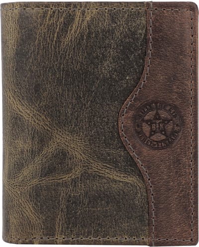 Billy the Kid Hunter Portemonnee RFID Leer 8 cm - Jongens - Staand formaat - khaki-brown